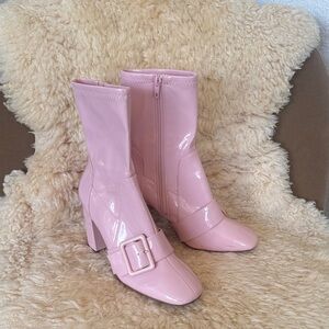River Island Pink Ankle Boots